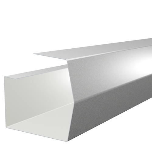 3m Length of Mini-Trimline Gutter 0.7mm GraniteHDX Metallic Silver