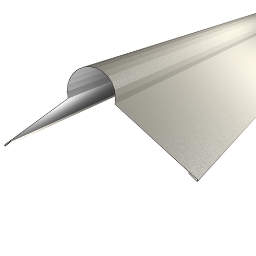 Roll Top Ridge Flashing 3m 0.7mm Plastisol Goosewing Grey