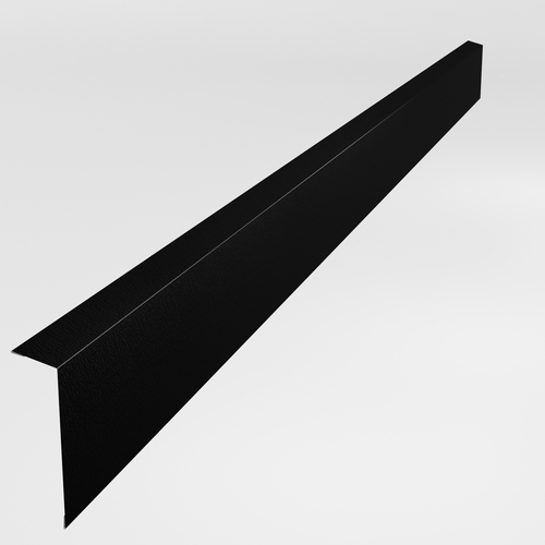 Eaves Flashing 3m (50mm x 170mm inc welts) 0.7mm Plastisol Black