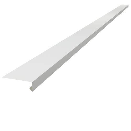 Under Window Cill 3m (100mm x 30mm x 10mm) 0.7mm Plastisol White