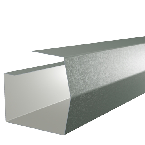 3m Length of Mini-Trimline Gutter 0.7mm Plastisol Merlin Grey