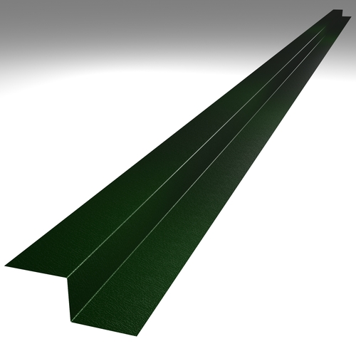 3m Flashing Z Support (50mm x profile height x 50mm) 0.7mm Plastisol Juniper Green