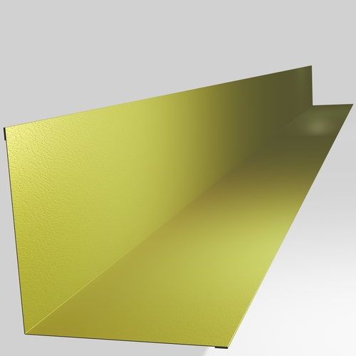 Wall Abutment 3m (200mm x 200mm inc Welts) 0.7mm Plastisol Aztec Yellow