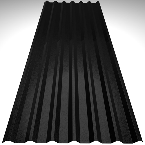 Accord 34/1000 Box Profile 0.7mm Plastisol with anti-condensation liner Black