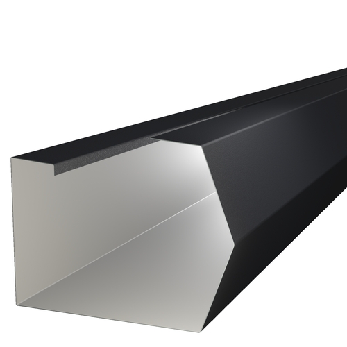 3m Length of Trimline Gutter 0.7mm GraniteHDX Anthracite