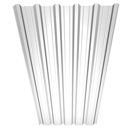 32/1000 (L) Walkable Liner 0.7mm (Roof Profile White Underside) White