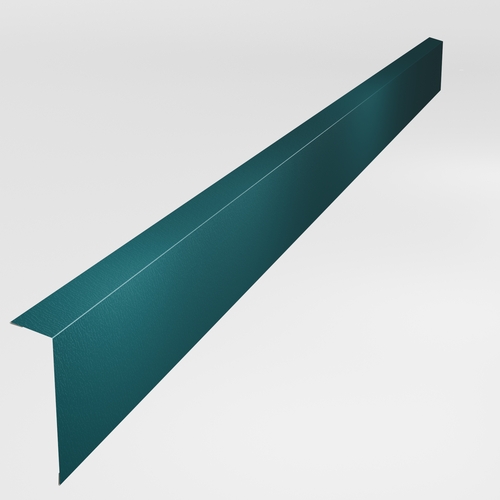 Eaves Flashing 3m (50mm x 170mm inc welts) 0.7mm Plastisol Ocean Blue