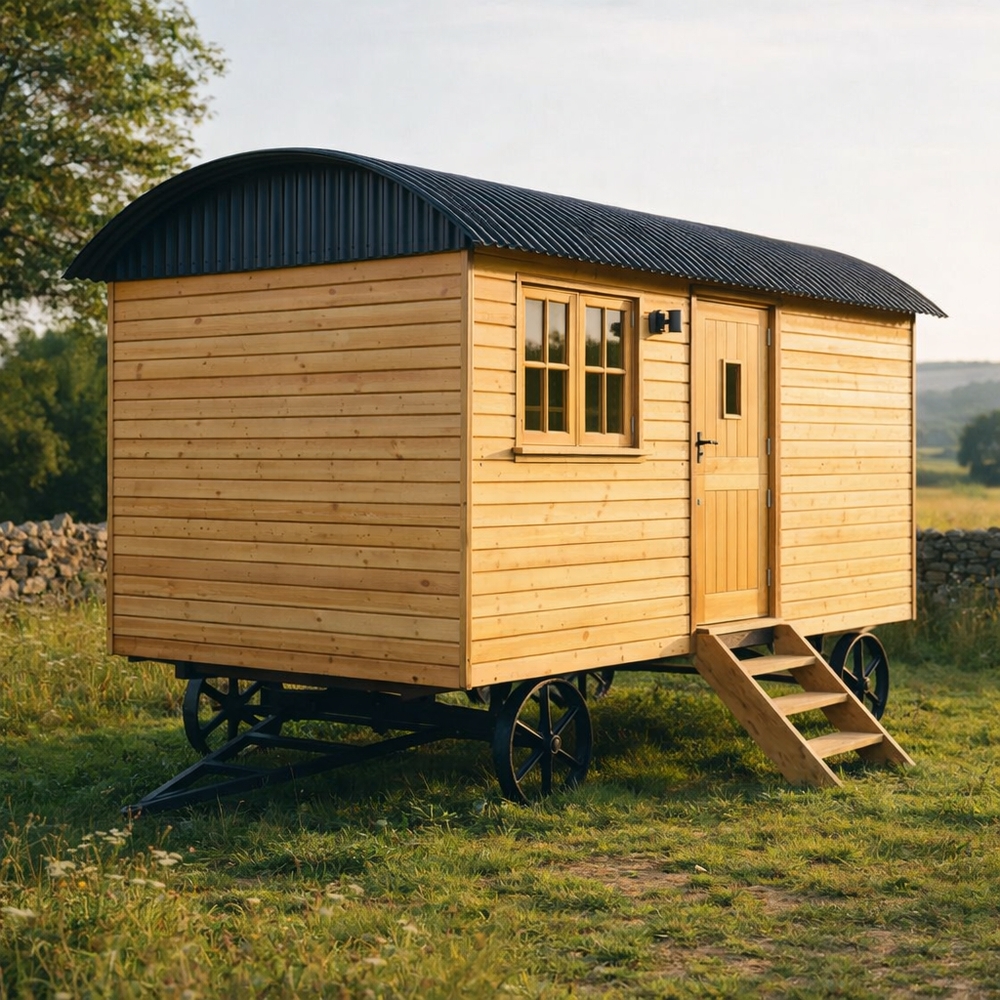 Black Shepherd Hut Roof Sheets