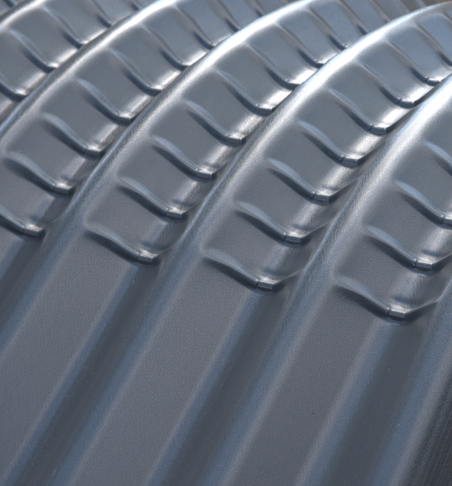 Image of Big 6 Metal Sheet With Crimp Curving